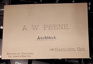 A. W. Peene, Architect -(business card)-