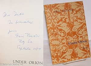 Seller image for Under Orion [inscribed & signed] for sale by Bolerium Books Inc.