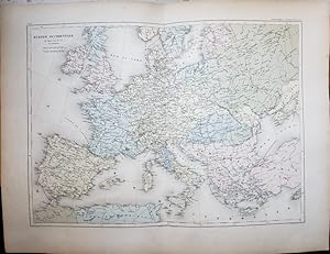 Original Map - "Europe Occidentale, de 1492 a 1519 de J.C. [Western Europe, from 1492 to 1519 by ...