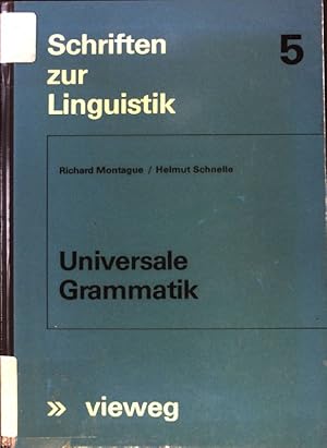 Image du vendeur pour Universale Grammatik. Schriften zur Linguistik ; Bd. 5 mis en vente par books4less (Versandantiquariat Petra Gros GmbH & Co. KG)