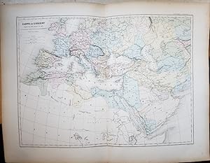 Original Map - "Carte de l'Orient, depuis l'an 636 jusqu'a l'an 1453, de la prise de Constantinop...