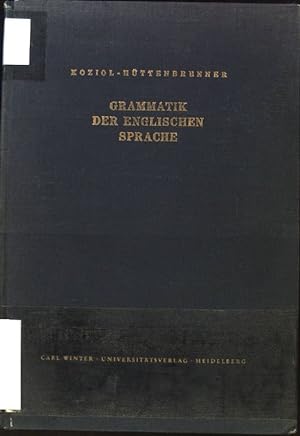Seller image for Grammatik der englischen Sprache. Sprachwissenschaftliche Studienbcher; for sale by books4less (Versandantiquariat Petra Gros GmbH & Co. KG)