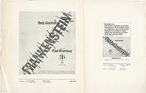 Bild des Verkufers fr Flesh for Frankenstein [Andy Warhol's Frankenstein] (Original pressbook for the 1973 film) zum Verkauf von Royal Books, Inc., ABAA