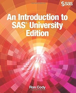 Bild des Verkufers fr An Introduction to SAS University Edition zum Verkauf von WeBuyBooks