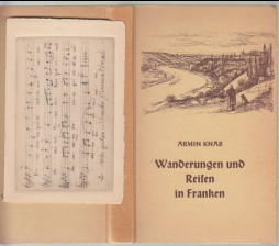 Bild des Verkufers fr Wanderungen und Reisen in Franken. Mit einem Vorwort von Michel Hofmann und 36 Zeichnungen von Theo Dreher. zum Verkauf von Antiquariat ExLibris Erlach Eberhard Ott