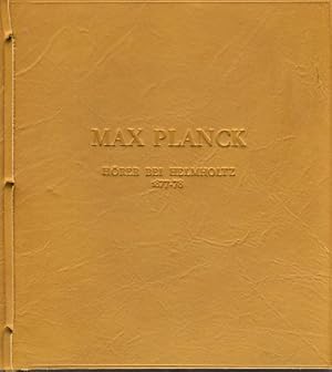 Hörer bei Hermann Helmholtz Wintersemester 1877-1878. "Theoretische Physik". Faksimilie der der N...