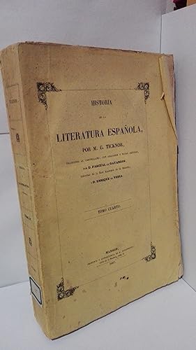 Image du vendeur pour HISTORIA DE LA LITERATURA ESPAOLA TOMO IV mis en vente par LIBRERIA  SANZ