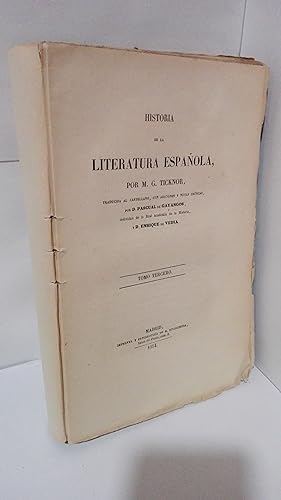 Image du vendeur pour HISTORIA DE LA LITERATURA ESPAOLA TOMO III mis en vente par LIBRERIA  SANZ