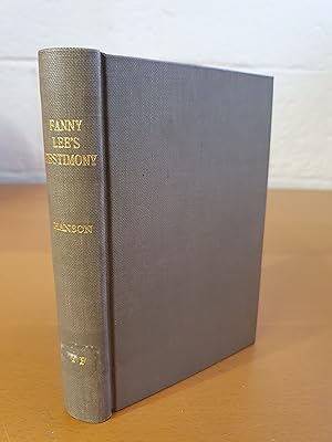 Seller image for Fanny Lee's Testimony: A Yorkshire Tale for sale by D & M Books, PBFA