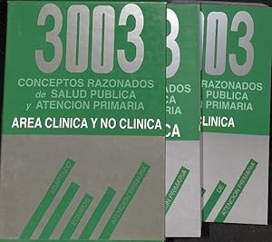 Imagen del vendedor de 3003 CONCEPTOS RAZONADOS DE SALUD PUBLICA Y ATENCION PRIMARIA AREA CLINICA Y NO CLINICA. a la venta por Librera Smile Books