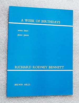 Imagen del vendedor de A Week of Birthdays: Seven Short Piano Pieces a la venta por Cotswold Valley Books