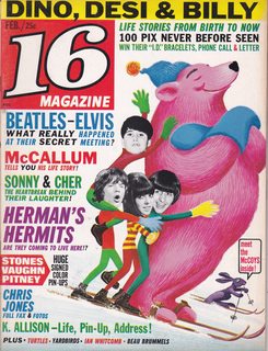 16 (Sixteen) Magazine, February 1966, Volume 7, Number 9 - Beatle's "Whacked Out Wonderland" Colo...