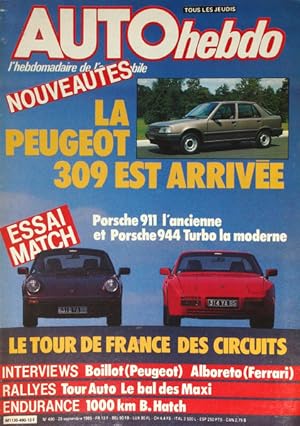 AUTO HEBDO. L'HEBDOMADAIRE DE L'AUTOMOBILE (Set. 1985 a Mar. 1986).