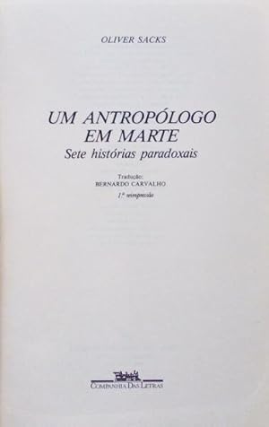 Imagen del vendedor de UM ANTROPLOGO EM MARTE. a la venta por Livraria Castro e Silva