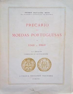 Imagen del vendedor de PRERIO DAS MOEDAS PORTUGUESAS DE 1140 A 1960. a la venta por Livraria Castro e Silva