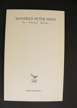 Manfred Peter Hein - 1984 Peter Huchel Preis ein Jahrbuch