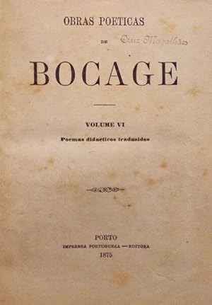 OBRAS POETICAS DE BOCAGE. [Vols. VI e VII]