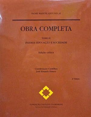 OBRA COMPLETA, TOMO II, PAIDEIA: EDUCAÇÃO E SOCIEDADE.
