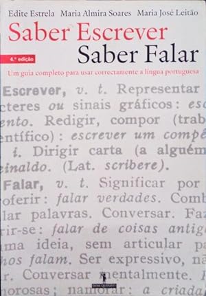 Seller image for SABER ESCREVER, SABER FALAR. [4. EDIO]. for sale by Livraria Castro e Silva