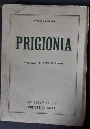Bild des Verkufers fr Prigionia zum Verkauf von Coenobium Libreria antiquaria