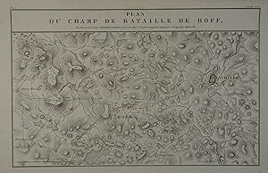 Plan du Champ de Bataille de Hoff. (Campagne de 1807). Kupferstich-Karte v. Ambroise Tardieu aus ...