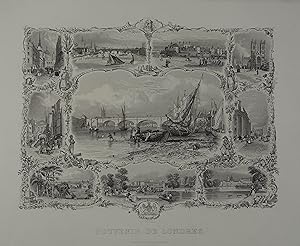 Souvenir de Londres. Stahlstich v. W. J. Cooke. Frankfurt a. M., B. Dondorf um 1860, 19 x 24 cm
