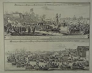 Abbildung wie die Königin von Gross Britanien, zu Portsmouth angelangt ist den 25 May Anno 1662 /...