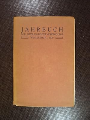 Jahrbuch der Literarischen Vereinigung Winterthur 1919