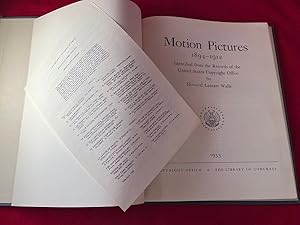 Immagine del venditore per Motion Pictures 1894-1912: Identified from the Records of the United States Copyright Office venduto da Back in Time Rare Books, ABAA, FABA