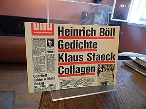 Bild des Verkufers fr Heinrich Bll Gediche / Klaus Staeck Collagen. Querheft 1. zum Verkauf von Antiquariat Floeder