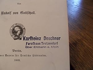 Studien zur neuen deutschen Litteratur.