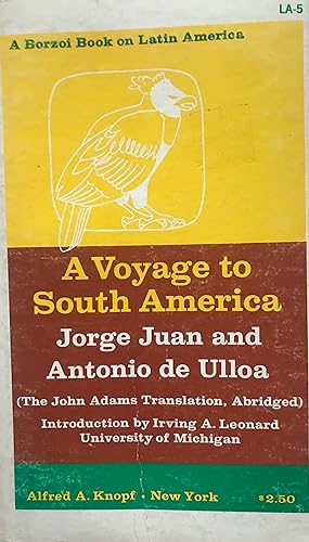 Image du vendeur pour A Voyage to South America mis en vente par Margaret Bienert, Bookseller
