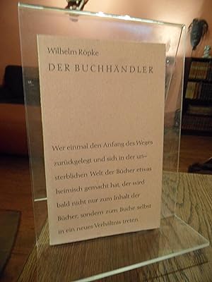 Seller image for Der Buchhndler. for sale by Antiquariat Floeder