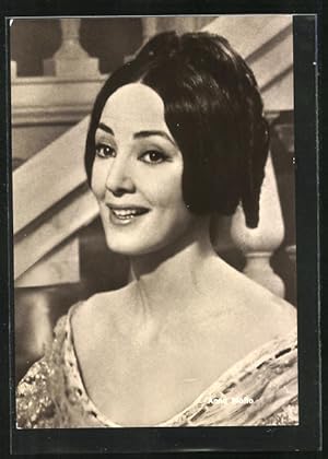 Seller image for Ansichtskarte Schauspielerin Anna Moffo in La Traviata for sale by Bartko-Reher