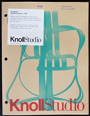 Knoll Studio Price List 1992