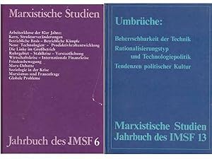 Seller image for Bchersammlung "Marxistische Studien". 2 Titel. 1.) Heinz Jung; Andr Leisewitz; Josef Schleifstein u. a. : Marxistische Studien - Jahrbuch des IMSF 6 1983, Arbeiterklasse der 80er Jahre: Kern, Strukturvernderungen Betriebliche Basis - Betriebliche Kmpfe, Neue 'Technologien-Produktivkraftentwicklung, Die Linke Im Grobetrieb, Ruhrgebiet-Stahlkrise-Verstaatlichung, Wirtschaftskrise-Internationale Finanzkrise, Friedensbewegung, Marx-Debatte, Soziologie in der Krise, Marxismus und Frauenfrage, Globale Probleme 2.) Heinz Jung; Andr Leisewitz; Kaspar Maase; Jrgen Reisch: Marxistische Studien, Jahrbuch des IMSF 13, II/1987, Umbrche: Beherrschbarkeit der Technik, Rationalisierungstyp und Technologiepolitik, Tendenzen der politischen Kultur for sale by Agrotinas VersandHandel