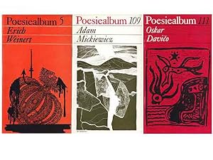 Konvolut "Poesiealben". 4 Titel. 1.) Erich Weinert, Nr. 5/1968 2.) Adam Mickiewicz, Nr. 109/1976 ...