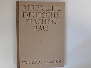 Bild des Verkufers fr Der frhe deutsche Kirchenbau. Die Entwicklung seiner Raumanordnung bis 1080. Tafelband (Forschungen zur deutschen Kunstgeschichte, 27) zum Verkauf von ANTIQUARIAT FRDEBUCH Inh.Michael Simon