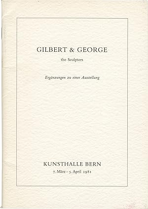 Seller image for Gilbert and George: the Sculptures. Erganzungen zu einer Ausstellung (First Edition) for sale by Royal Books, Inc., ABAA