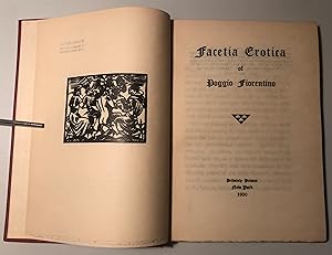 Bild des Verkufers fr Facetia Erotica with eleven woodcuts. Privately Printed zum Verkauf von HamlehBuch