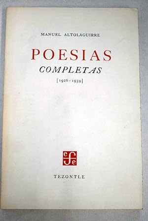 Immagine del venditore per Poesas completas venduto da Alcan Libros