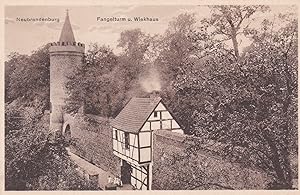 Neubrandenburg. Fangelturm u. Wiekhaus. (Original-Postkarte mit fotografischer Abbildung).