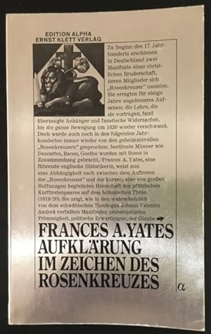 Image du vendeur pour Aufklrung im Zeichen des Rosenkreuzes. mis en vente par Antiquariat Im Seefeld / Ernst Jetzer