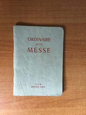 Seller image for ORDINAIRE DE LA MESSE extrait du missel biblique for sale by KEMOLA