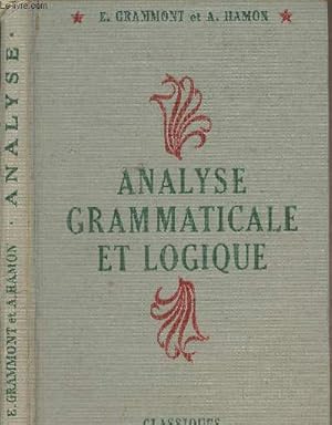 Imagen del vendedor de Analyse grammaticale et logique a la venta por Le-Livre