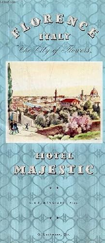 Immagine del venditore per Une plaquette dpliante : Florence Italy the city of Flowers . Hotel Majestic **. venduto da Le-Livre