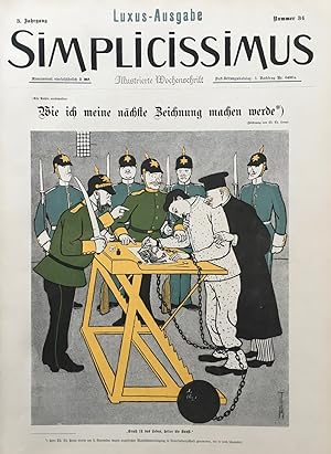 Simplicissimus. 3. Jahrgang, 1898 - 1899. 52 Hefte in 2 Bänden. Herausgebeer: Albert Langen.