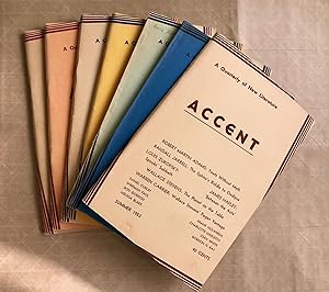 Seller image for Accent, A Quarterly of New Literature (10 Issues, Various Quarters 1946-1954) for sale by BIBLIOPE by Calvello Books