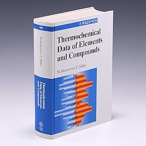 Bild des Verkufers fr Thermochemical Data of Elements and Compounds zum Verkauf von Salish Sea Books