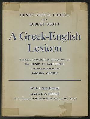 Imagen del vendedor de A Greek-English Lexicon. Ninth Edition a la venta por Between the Covers-Rare Books, Inc. ABAA